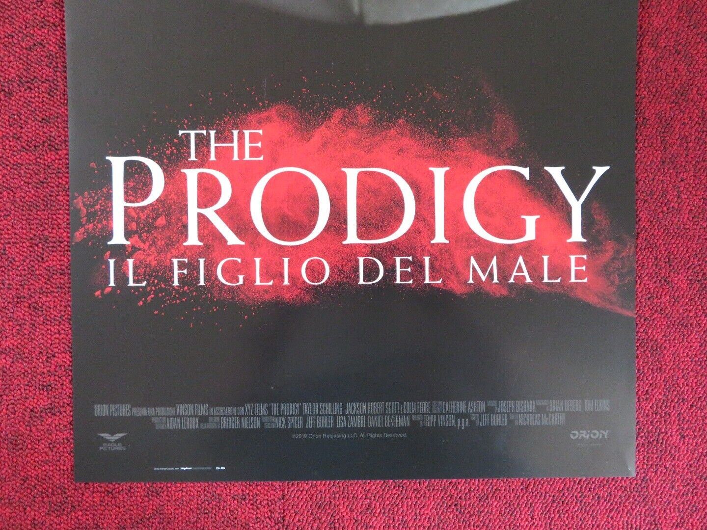 THE PRODIGY ITALIAN LOCANDINA (26.5"x12.5") POSTER ROBERT SCOTT 2019