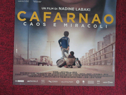 CAPERNAUM ITALIAN LOCANDINA (26.5"x12.5") POSTER NADINE LABAKI ZAIN 2018