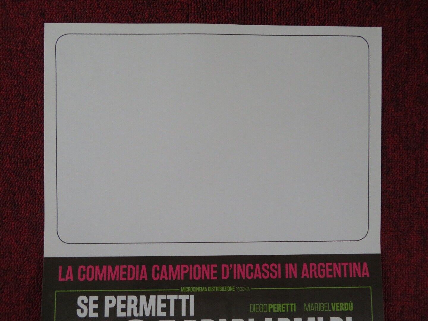 SE PERMETTI NON PARLARMI DI BAMBINI! ITALIAN LOCANDINA (26.5"x12.5") POSTER 2015