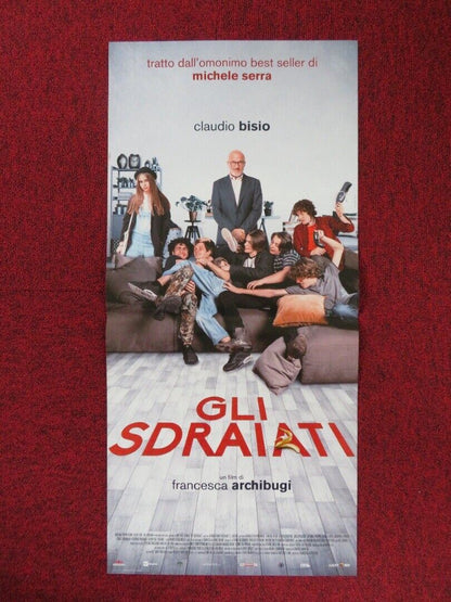 GLI SDRAIATI ITALIAN LOCANDINA (26.5"x12.5") POSTER CLAUDIO BISIO 2017