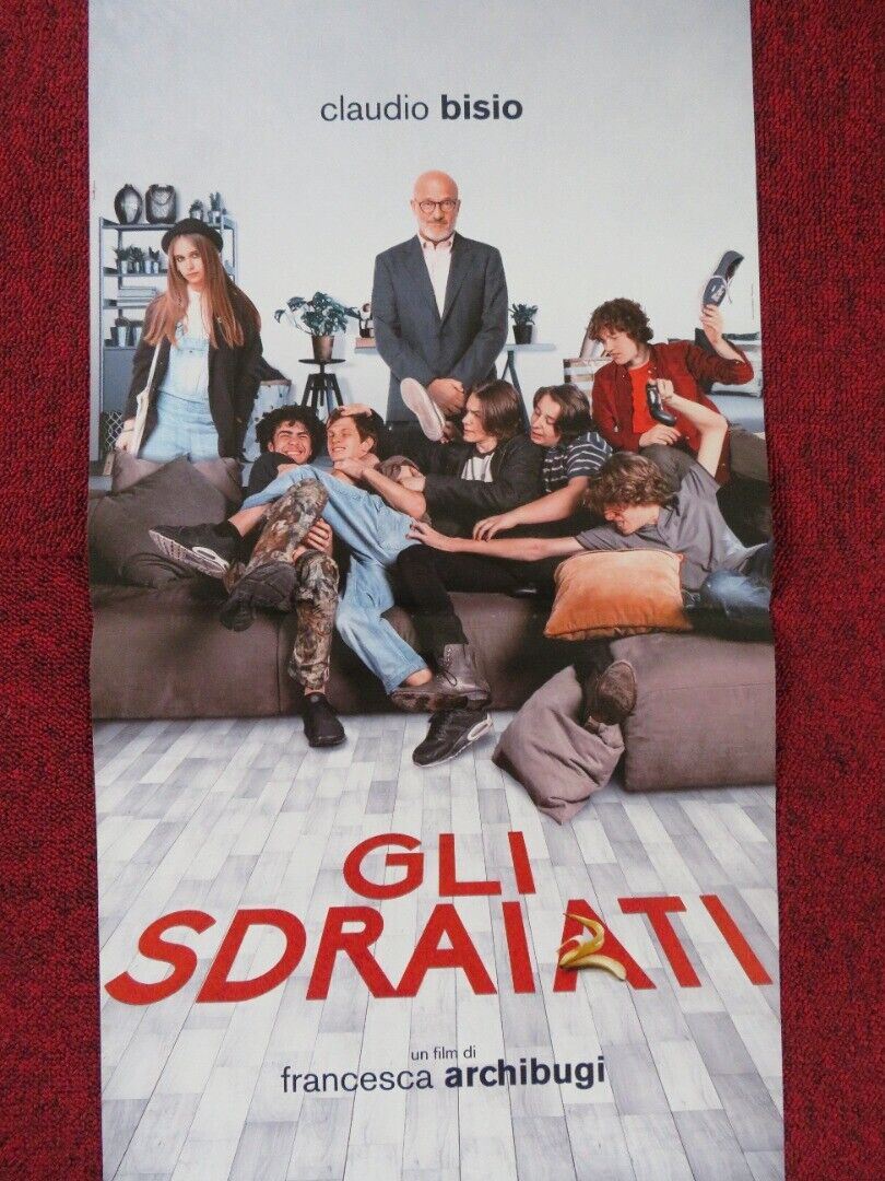 GLI SDRAIATI ITALIAN LOCANDINA (26.5"x12.5") POSTER CLAUDIO BISIO 2017