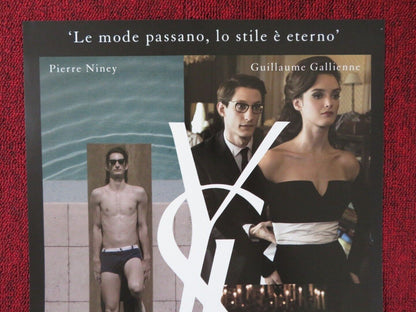 YVES SAINT LAURENT ITALIAN LOCANDINA (26.5"x12.5") POSTER LAURA SMET 2014