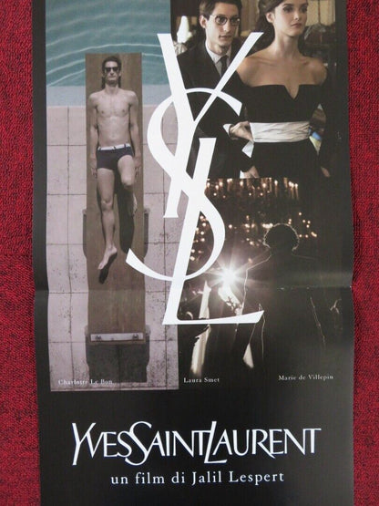 YVES SAINT LAURENT ITALIAN LOCANDINA (26.5"x12.5") POSTER LAURA SMET 2014