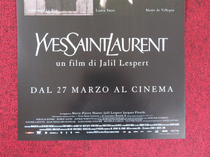 YVES SAINT LAURENT ITALIAN LOCANDINA (26.5"x12.5") POSTER LAURA SMET 2014