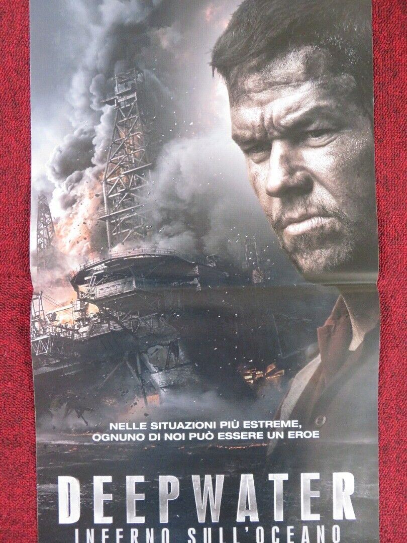 DEEPWATER HORIZON ITALIAN LOCANDINA (26.5"x12.5") POSTER MARK WAHLBERG 2016