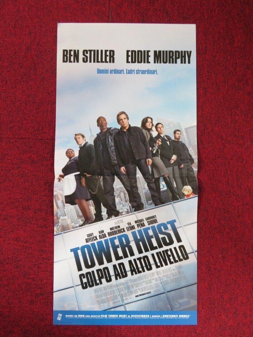 TOWER HEIST  ITALIAN LOCANDINA (26.5"x12.5") POSTER BEN STILLER EDDIE MURPHY '11