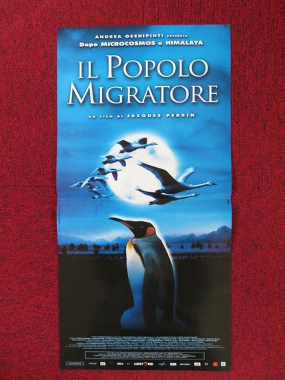 WINGED MIGRATION ITALIAN LOCANDINA (25.5"x12.5") POSTER JACQUES PERRIN 2001