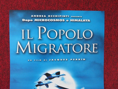 WINGED MIGRATION ITALIAN LOCANDINA (25.5"x12.5") POSTER JACQUES PERRIN 2001