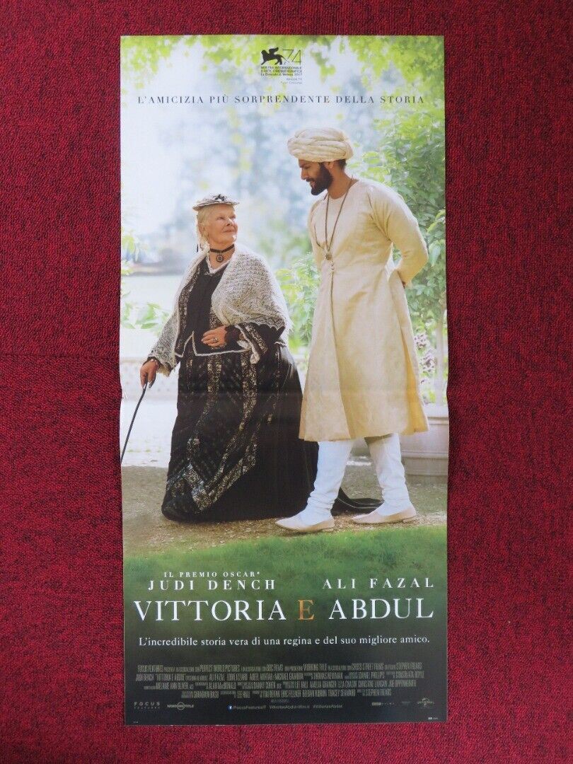 VICTORIA & ABDUL ITALIAN LOCANDINA (27.5"x12.5") POSTER JUDI DENCH '17