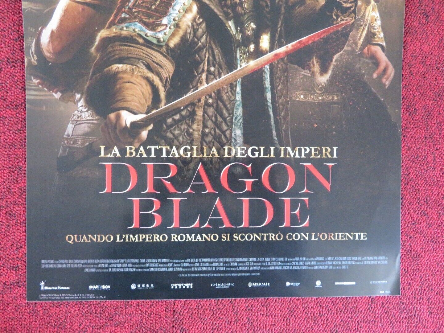 DRAGON BLADE  ITALIAN LOCANDINA (26.5"x12.5") POSTER JACKIE CHAN 2015