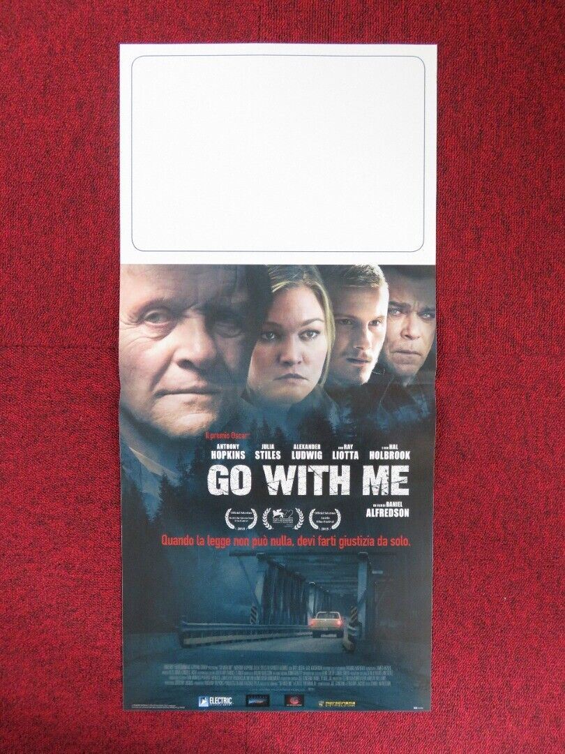 GO WITH ME / BLACKWAY ITALIAN LOCANDINA (26.5"x12.5") POSTER ANTHONY HOPKINS '15