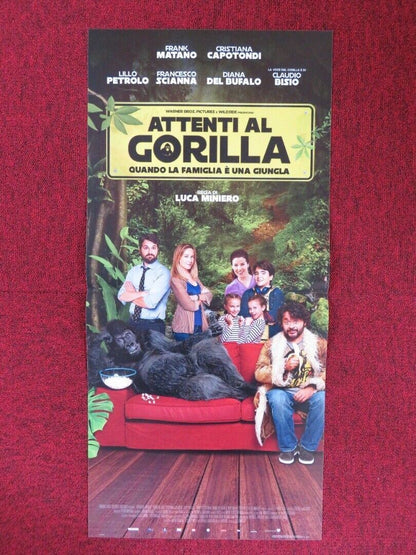 ATTENTI AL GORILLA ITALIAN LOCANDINA (26.5"x12.5") POSTER FRANK MATANO 2019