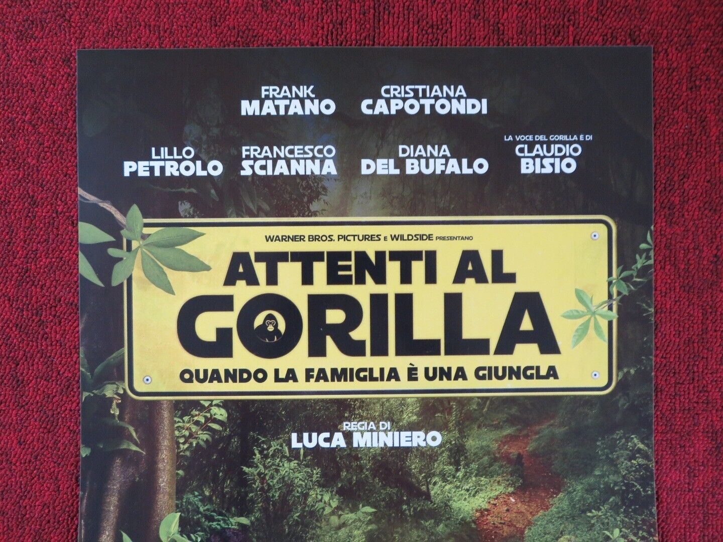 ATTENTI AL GORILLA ITALIAN LOCANDINA (26.5"x12.5") POSTER FRANK MATANO 2019