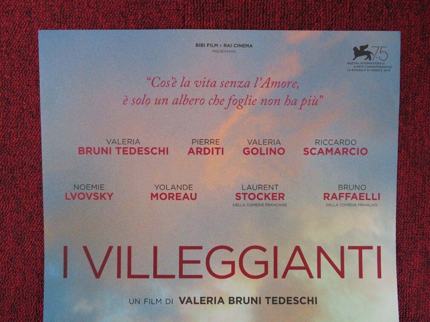 I VILLEGGIANTI  ITALIAN LOCANDINA (26.5"x12.5") POSTER PIERRE ARDITI 2018