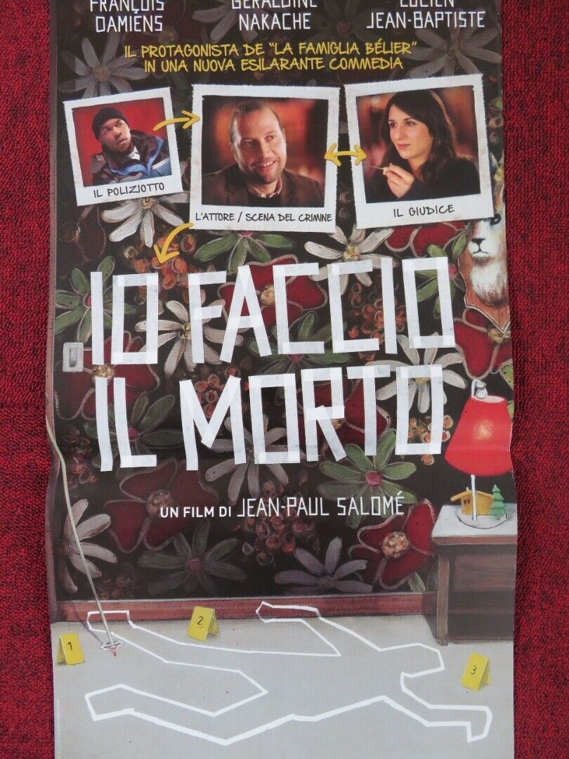 IO FACCIO IL MORTO  ITALIAN LOCANDINA (26.5"x12.5") POSTER G NAKACHE 2013