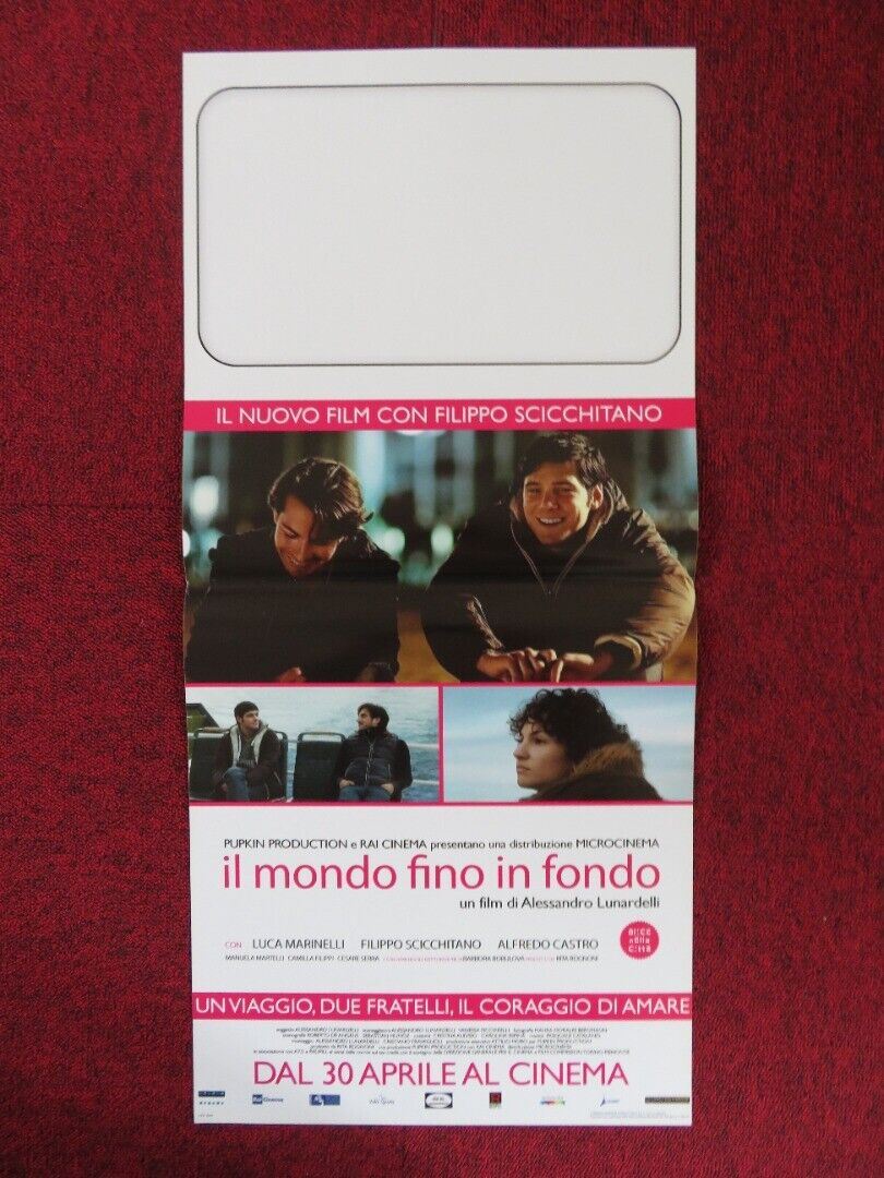 IL MONDO FINO IN FONDO ITALIAN LOCANDINA (27"x12.5") POSTER LUCA MARINELLI '13