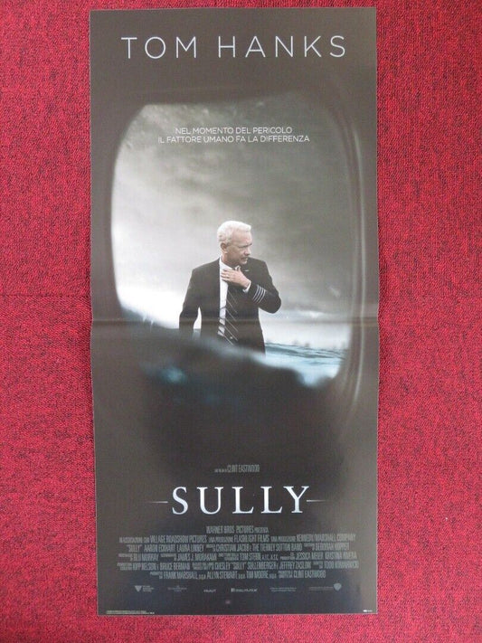 SULLY ITALIAN LOCANDINA (26.5"x12.5") POSTER TOM HANKS CLINT EASTWOOD 2016