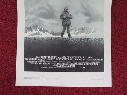 NEVER CRY WOLF ITALIAN LOCANDINA (27.5"x13") POSTER DISNEY C MARTIN SMITH 1983