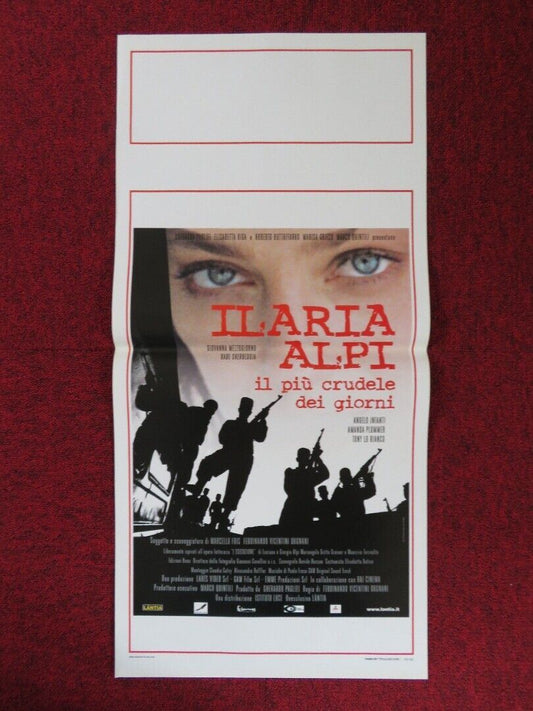 ILARIA ALPI IL PIU CRUDELE DEI GIORNI ITALIAN LOCANDINA (27.5"x13") POSTER 2003