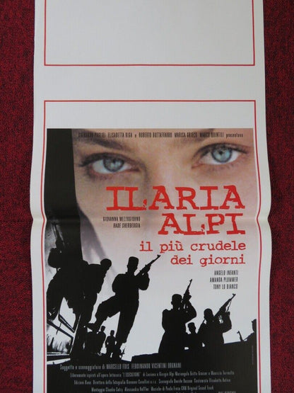 ILARIA ALPI IL PIU CRUDELE DEI GIORNI ITALIAN LOCANDINA (27.5"x13") POSTER 2003