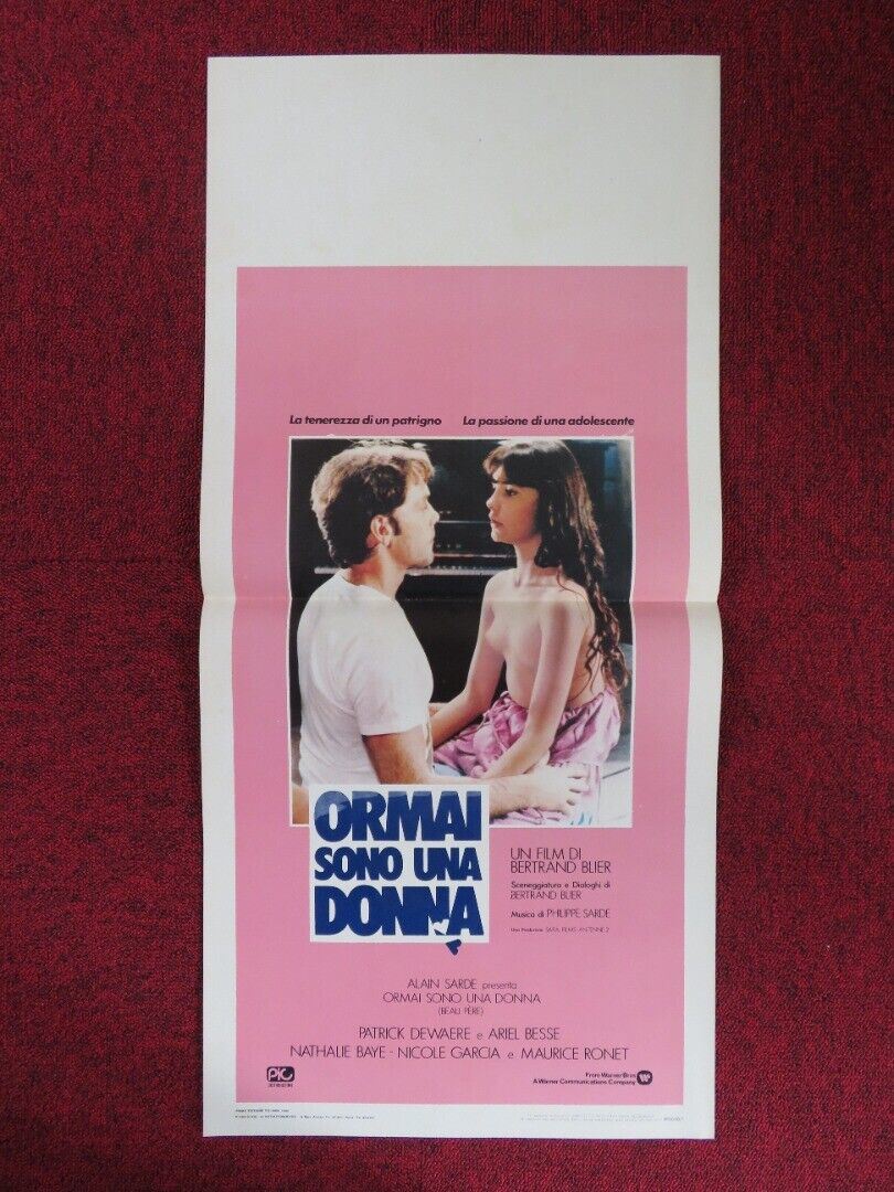 ORMAI SONO UNA DONNA ITALIAN LOCANDINA (27.5"x13") POSTER PATRICK DEWAERE 1982