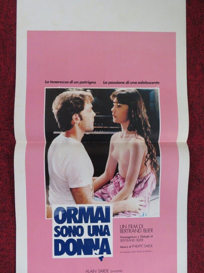 ORMAI SONO UNA DONNA ITALIAN LOCANDINA (27.5"x13") POSTER PATRICK DEWAERE 1982