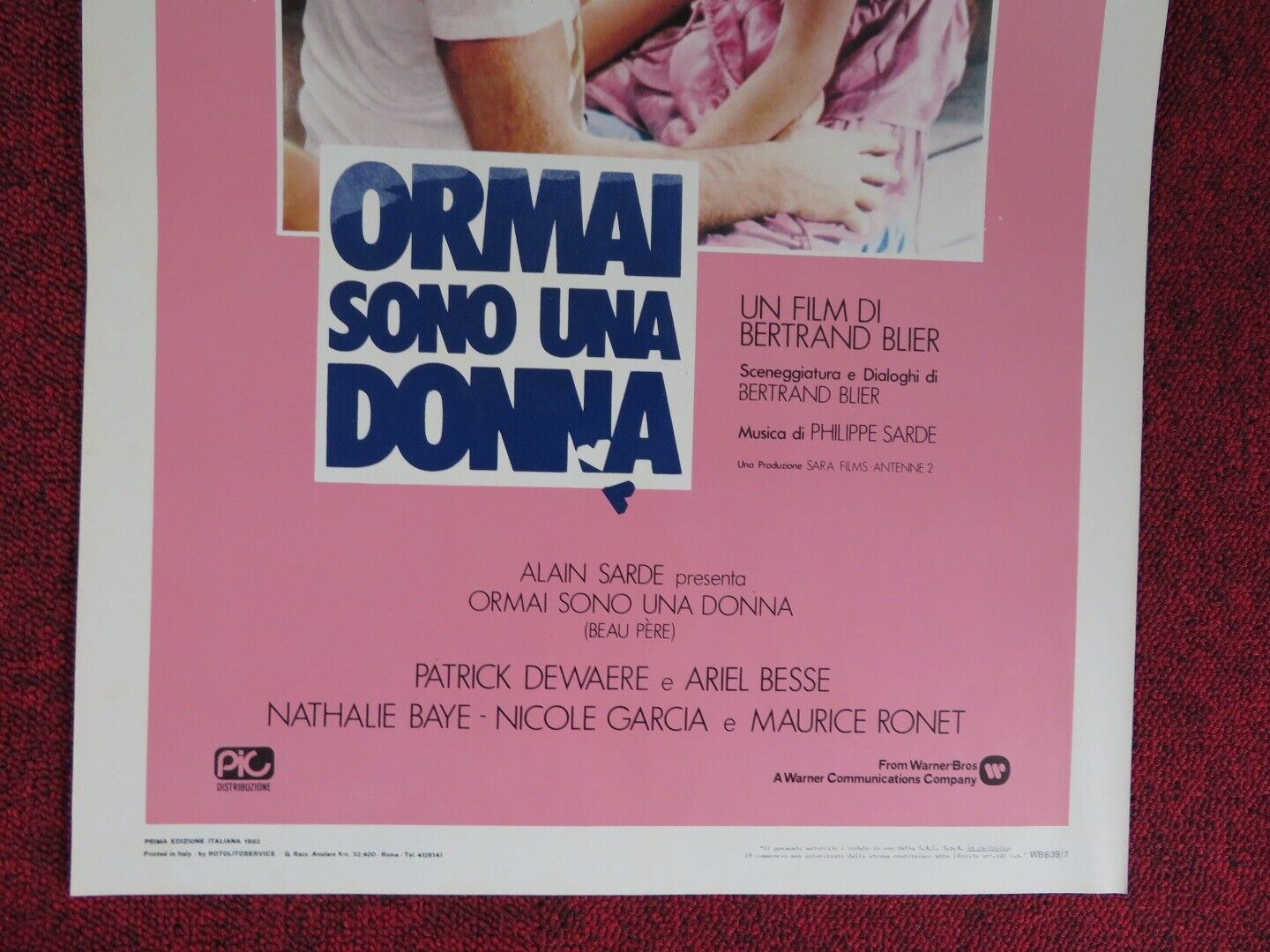 ORMAI SONO UNA DONNA ITALIAN LOCANDINA (27.5"x13") POSTER PATRICK DEWAERE 1982