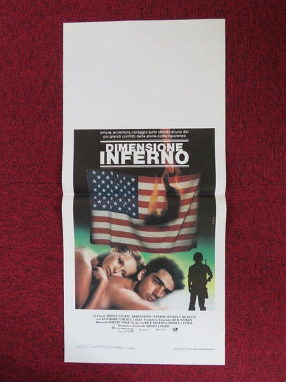 DIMENSIONE INFERNO ITALIAN LOCANDINA (27.5"x13") POSTER KEN WAHL CHERYL LADD '84