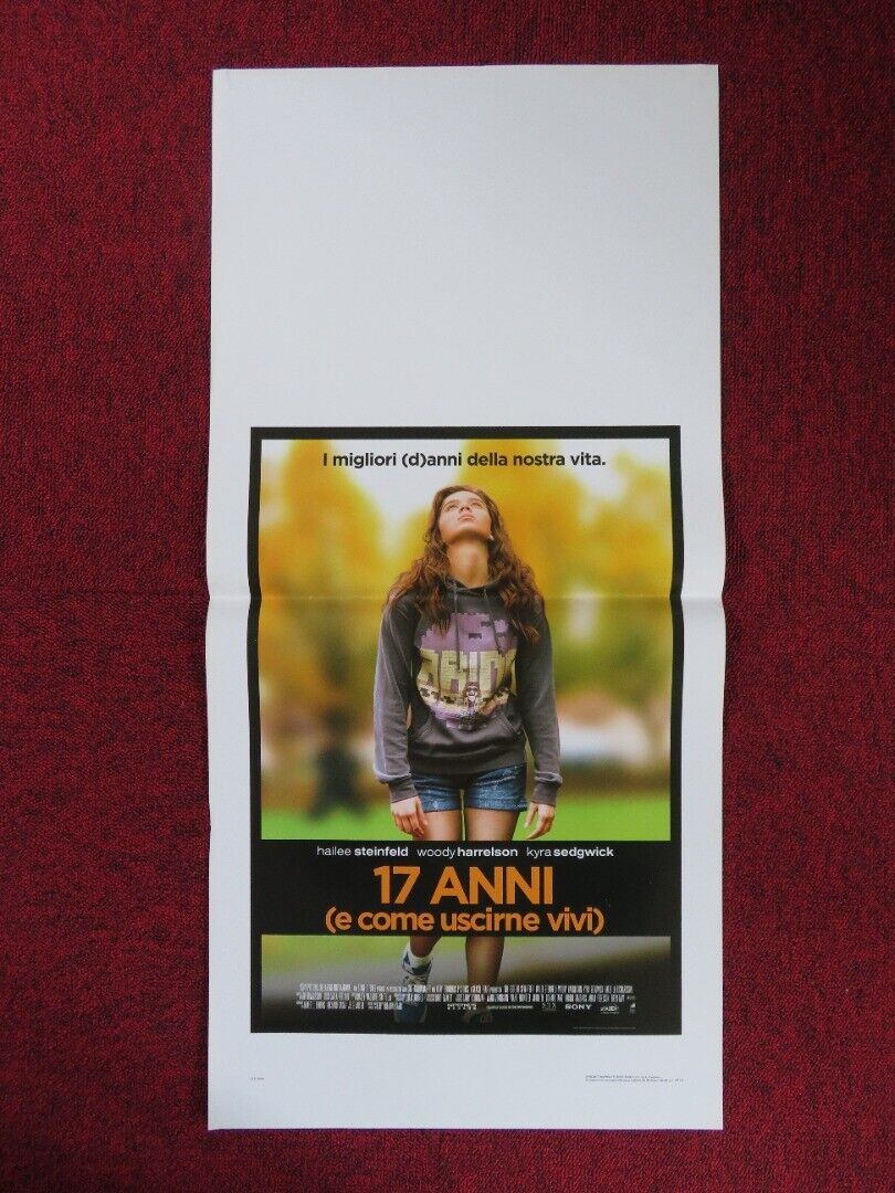 THE EDGE OF SEVENTEEN ITALIAN LOCANDINA (27.5"x13") POSTER H STEINFIELD 2016