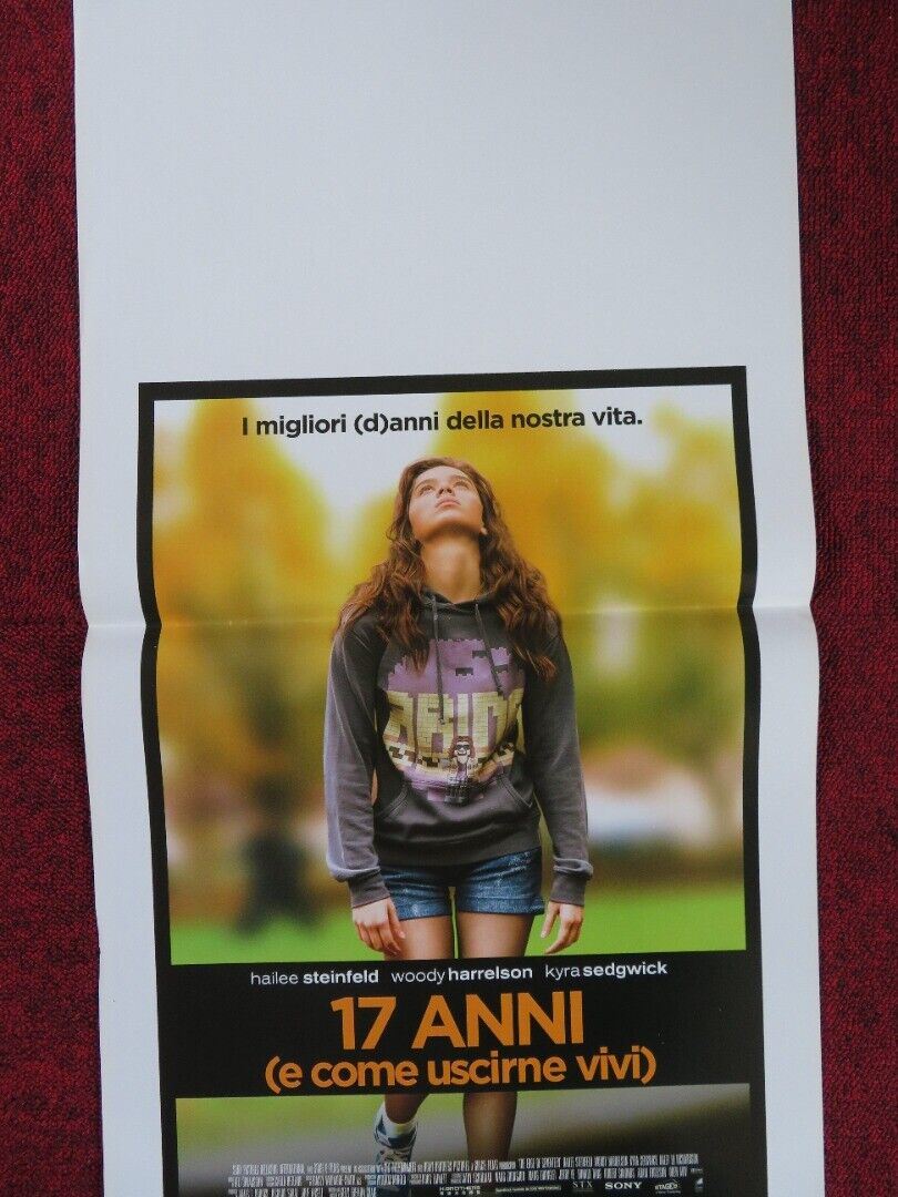 THE EDGE OF SEVENTEEN ITALIAN LOCANDINA (27.5"x13") POSTER H STEINFIELD 2016