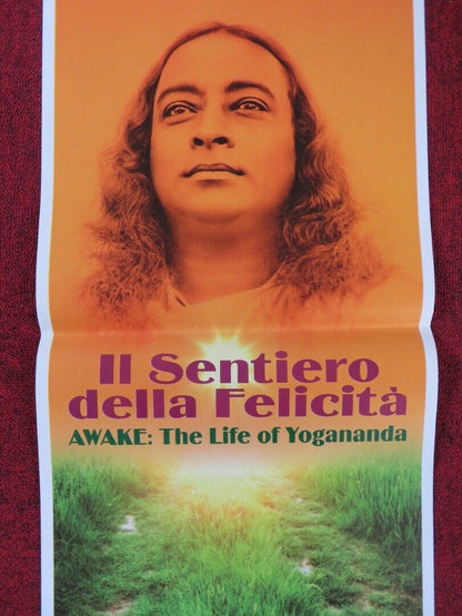 AWAKE: THE LIFE OF YOGANANDA ITALIAN LOCANDINA (27.5"x13") POSTER M BENIOFF 2014