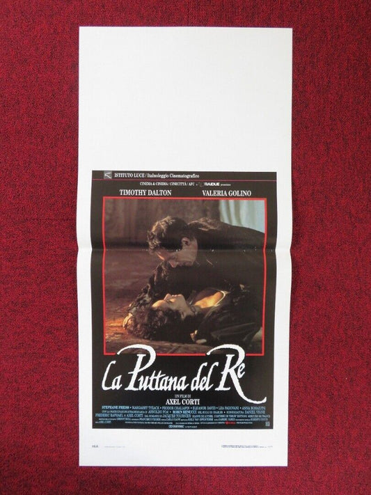 LA PUTTANA DEL RE ITALIAN LOCANDINA (27.5"x13") POSTER TIMOTHY DALTON 1991