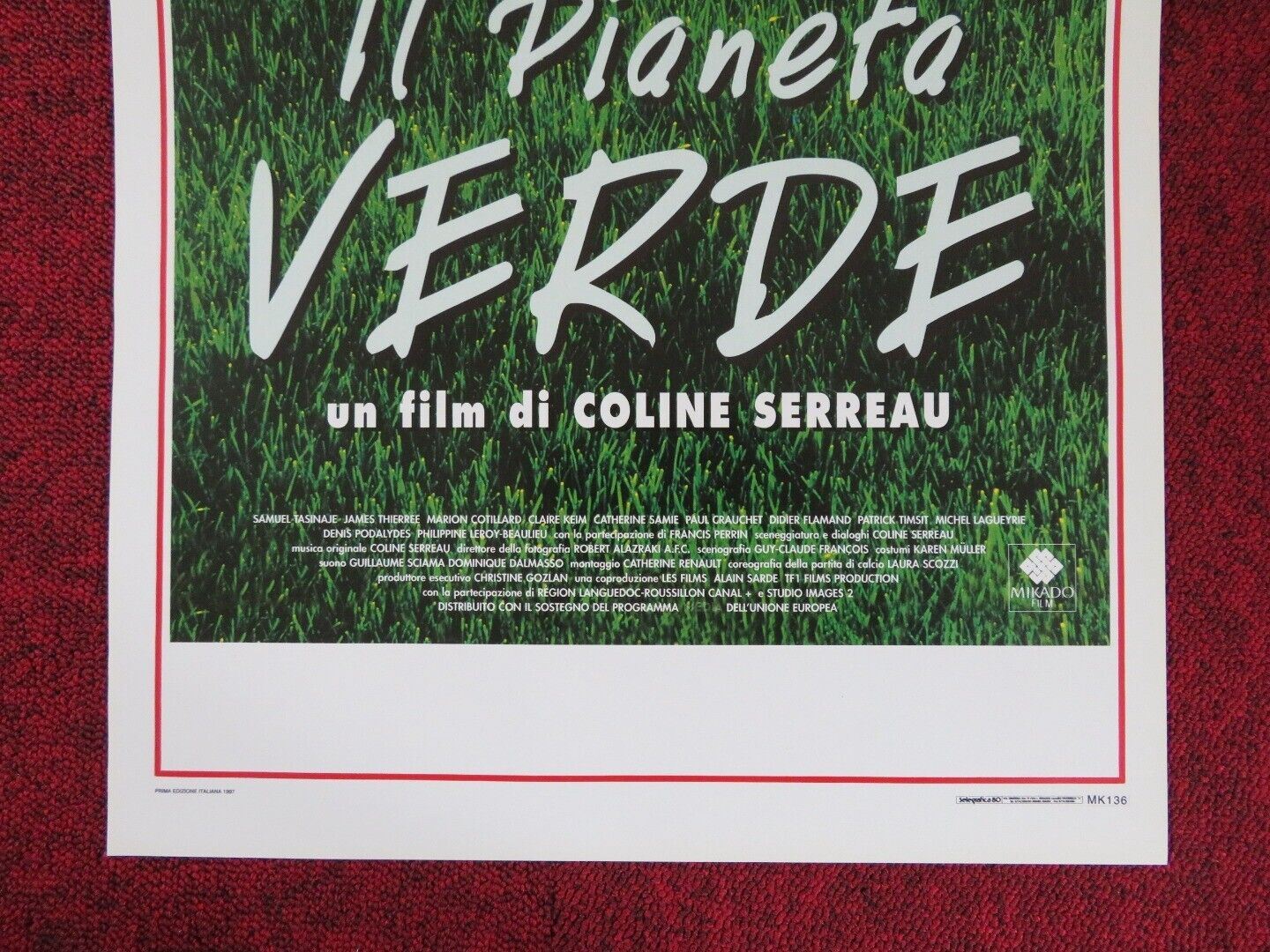 IL PIANETA VERDE ITALIAN LOCANDINA (27.5"x13") POSTER COLINE SERREAU 1997