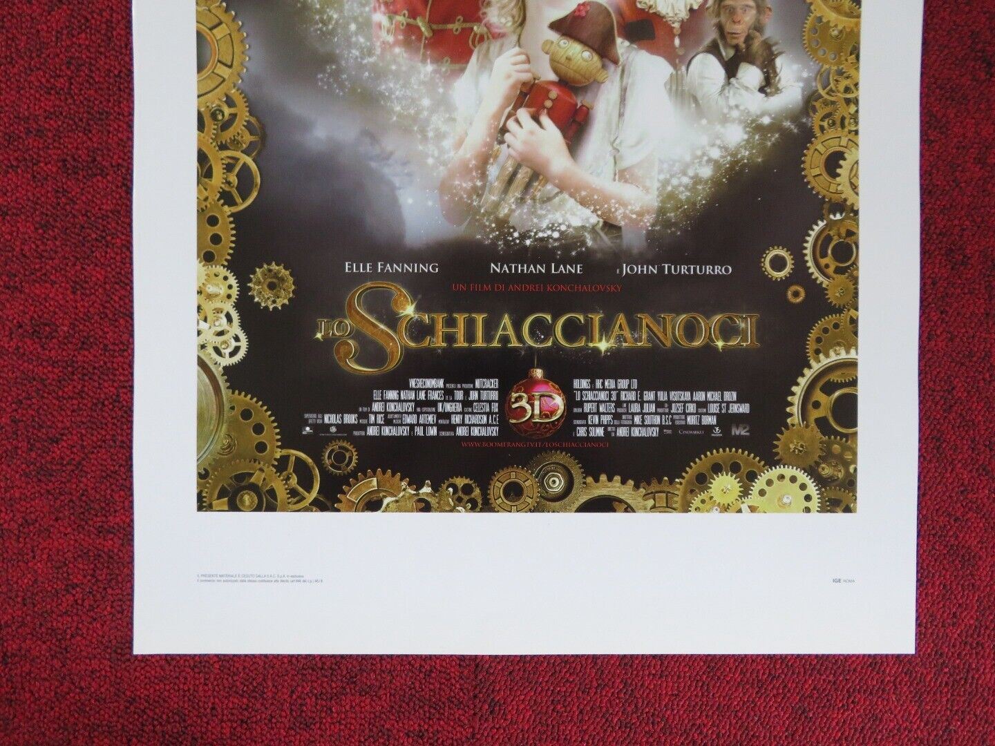 THE NUTCRACKER: THE UNTOLD STORY ITALIAN LOCANDINA (27.5"x13") POSTER 2010