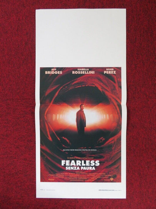 FEARLESS  ITALIAN LOCANDINA (27.5"x13") POSTER JEFF BRIDGES I ROSSELLINI 1994