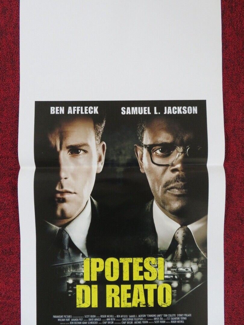 CHANGING LANES ITALIAN LOCANDINA (27.5"x13") POSTER SAMUEL L.JACKSON 2002