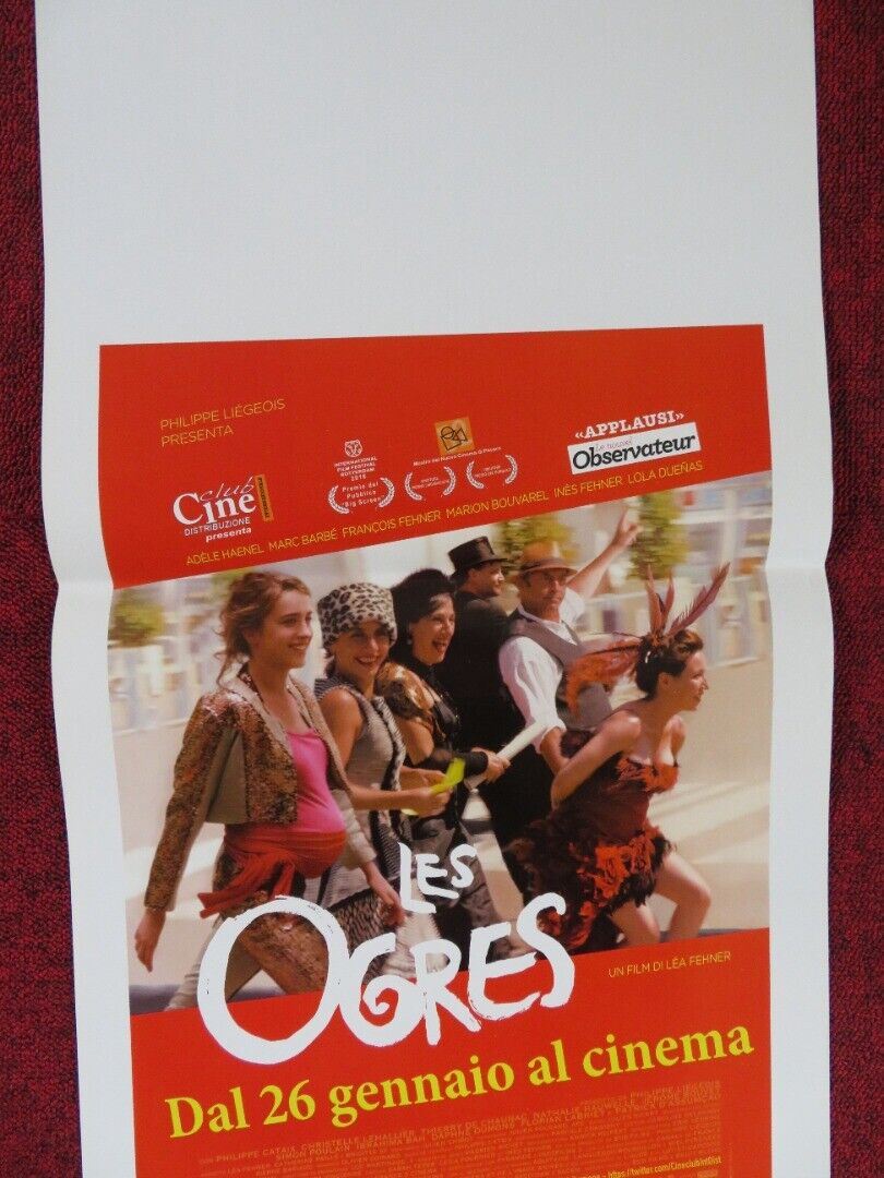 LES OGRES ITALIAN LOCANDINA (26.5"x13") POSTER ADELE HAENEL MARC BARBE 2015