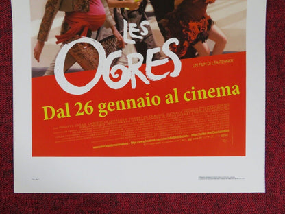 LES OGRES ITALIAN LOCANDINA (26.5"x13") POSTER ADELE HAENEL MARC BARBE 2015