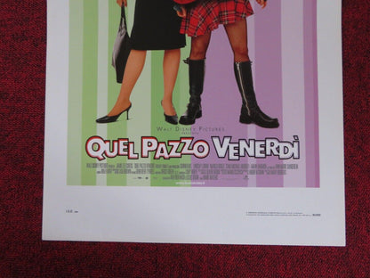 FREAKY FRIDAY ITALIAN LOCANDINA (27.5"x13") POSTER DISNEY LINDSAY LOHAN 2003