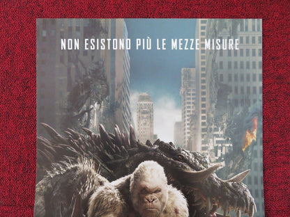 RAMPAGE  ITALIAN LOCANDINA (27.5"x12.5") POSTER DWAYNE JOHNSON NAOMIE HARRIS '18