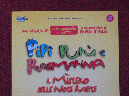 PIPI PUPU E ROSMARINA IL MISTERO... ITALIAN LOCANDINA (26.5"x12.5") POSTER 2017