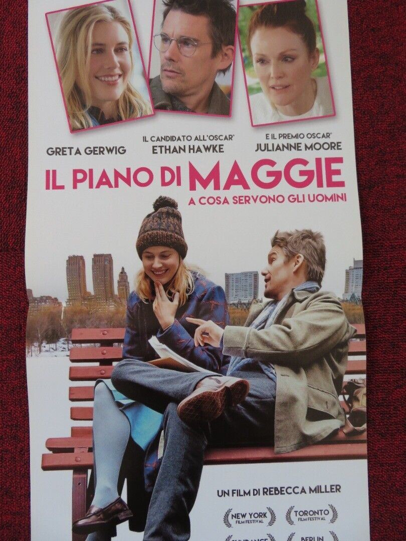 MAGGIE'S PLAN ITALIAN LOCANDINA (27.5"x12.5") POSTER JULIANNE MOORE 2015