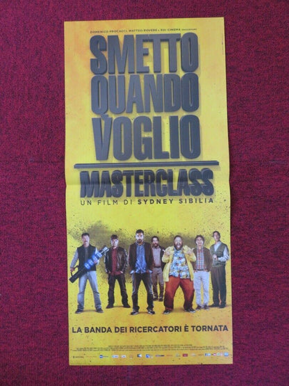 SMETTO QUANDO VOGLIO MASTERCLASS ITALIAN LOCANDINA (26.5"x12.5") POSTER 2017