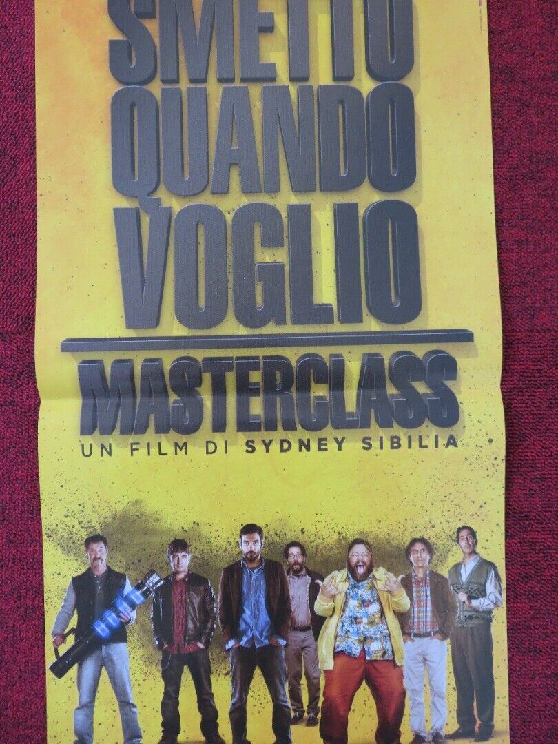 SMETTO QUANDO VOGLIO MASTERCLASS ITALIAN LOCANDINA (26.5"x12.5") POSTER 2017