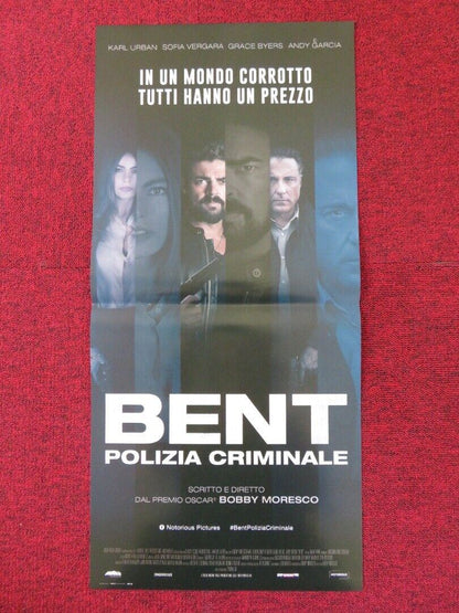 BENT  ITALIAN LOCANDINA (26.5"x12.5") POSTER KARL URBAN ANDY GARCIA G BYERS '18