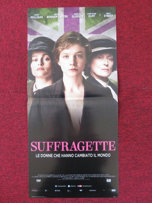 SUFFRAGETTE ITALIAN LOCANDINA (26.5"x12.5") POSTER MERYL STREEP 2015