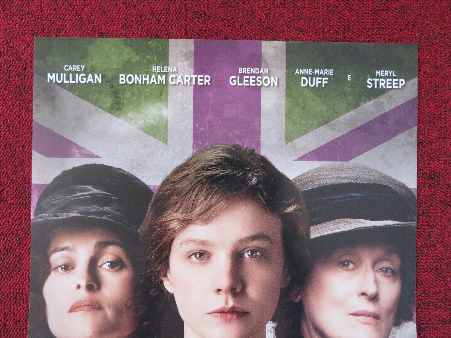 SUFFRAGETTE ITALIAN LOCANDINA (26.5"x12.5") POSTER MERYL STREEP 2015