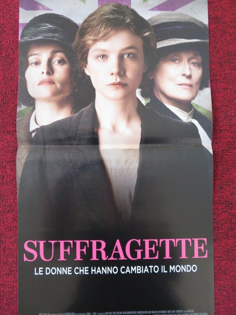 SUFFRAGETTE ITALIAN LOCANDINA (26.5"x12.5") POSTER MERYL STREEP 2015