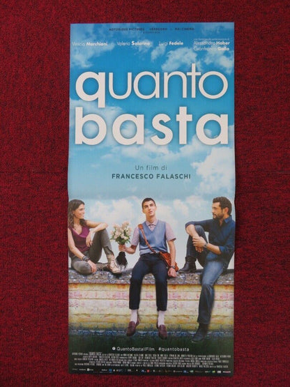 QUANTO BASTA ITALIAN LOCANDINA (26.5"x12.5") POSTER VINICIO MARCHIONI 2018