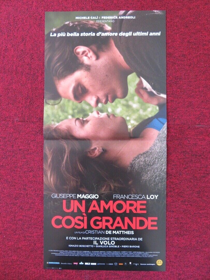 UN AMORE COSI GRANDE  ITALIAN LOCANDINA (26.5"x12.5") POSTER GIUSEPPE MAGGIO '18